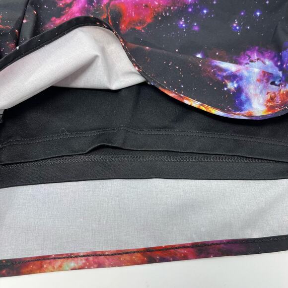 Avia Running Shorts Womens XXL Colorful Galaxy Pockets Athletic‎ Athleisure - Picture 4 of 6